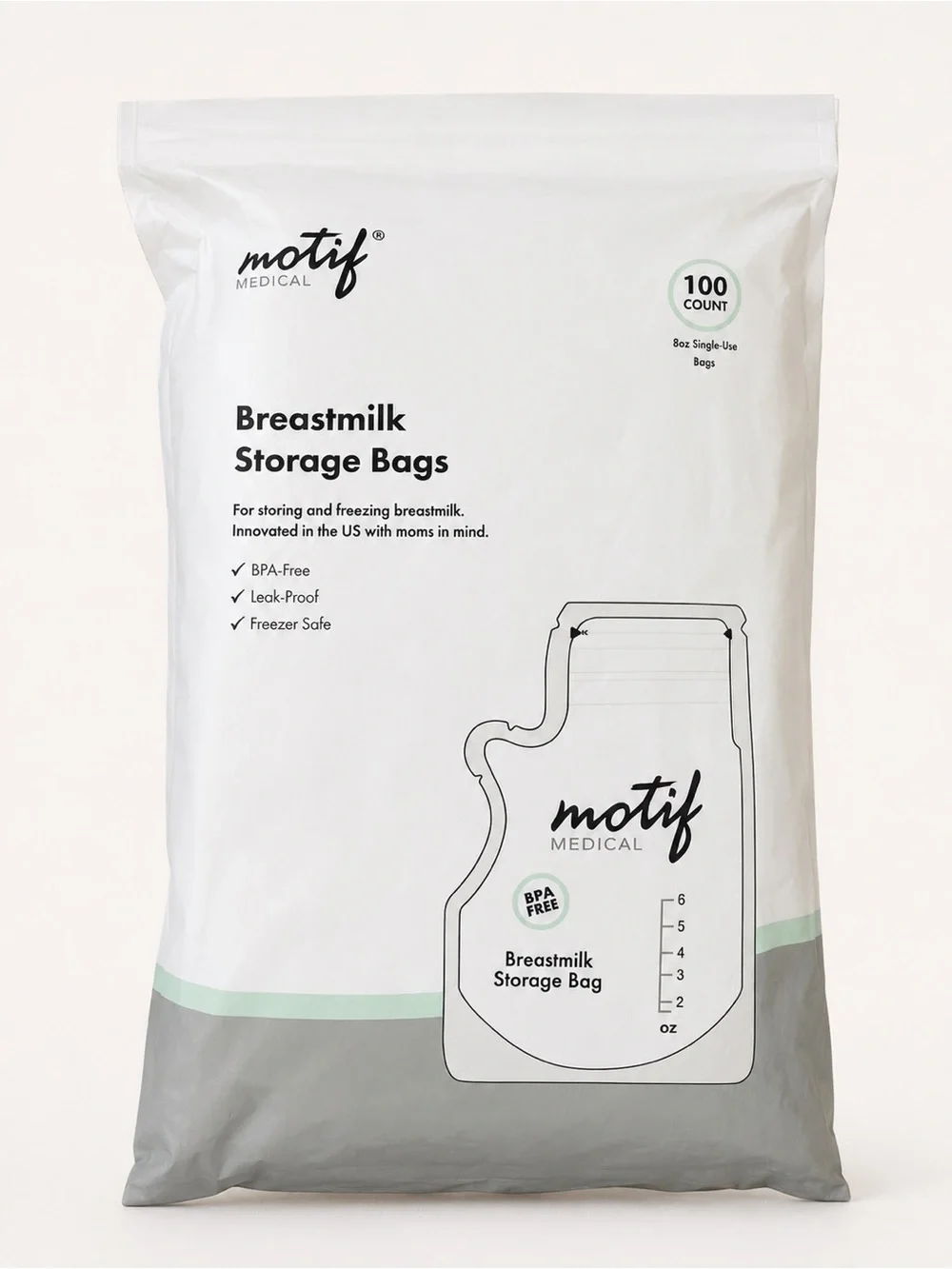 NEW! Motif Medical Breastmilk Storage Bags - 100 Count